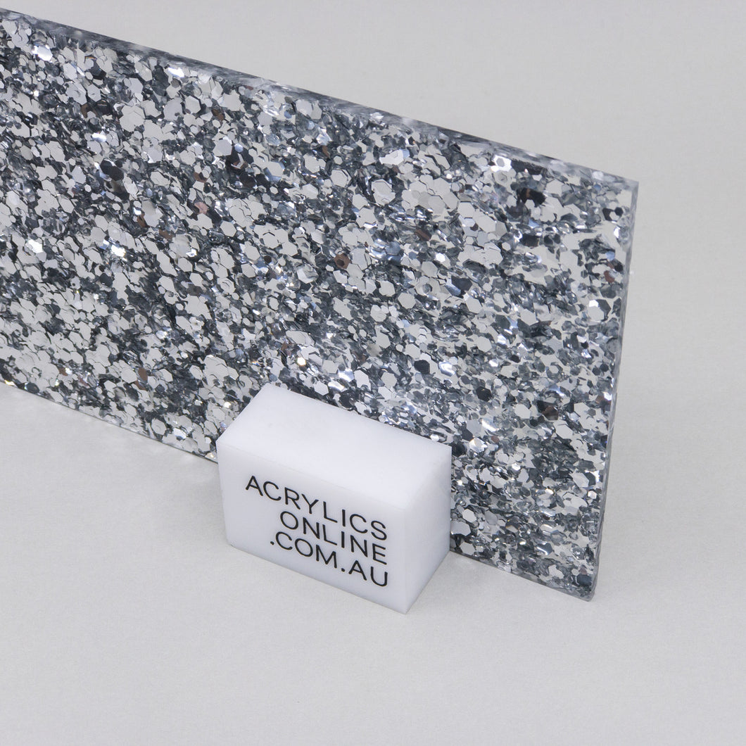 PREMIUM SILVER NUGGET ACRYLIC SHEET