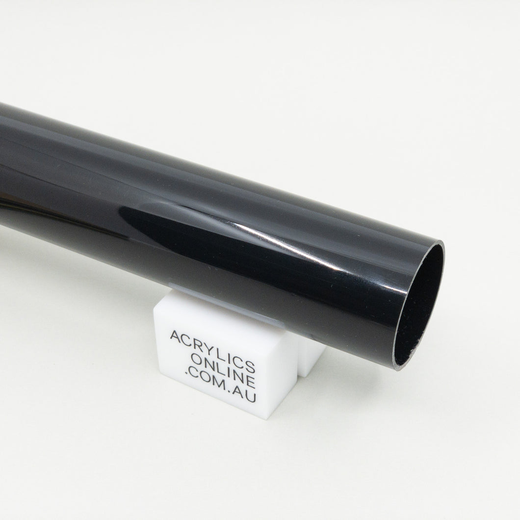 EXTRUDED BLACK ACRYLIC TUBE 30MM