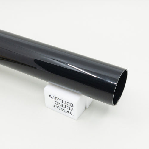 EXTRUDED BLACK ACRYLIC TUBE 40MM
