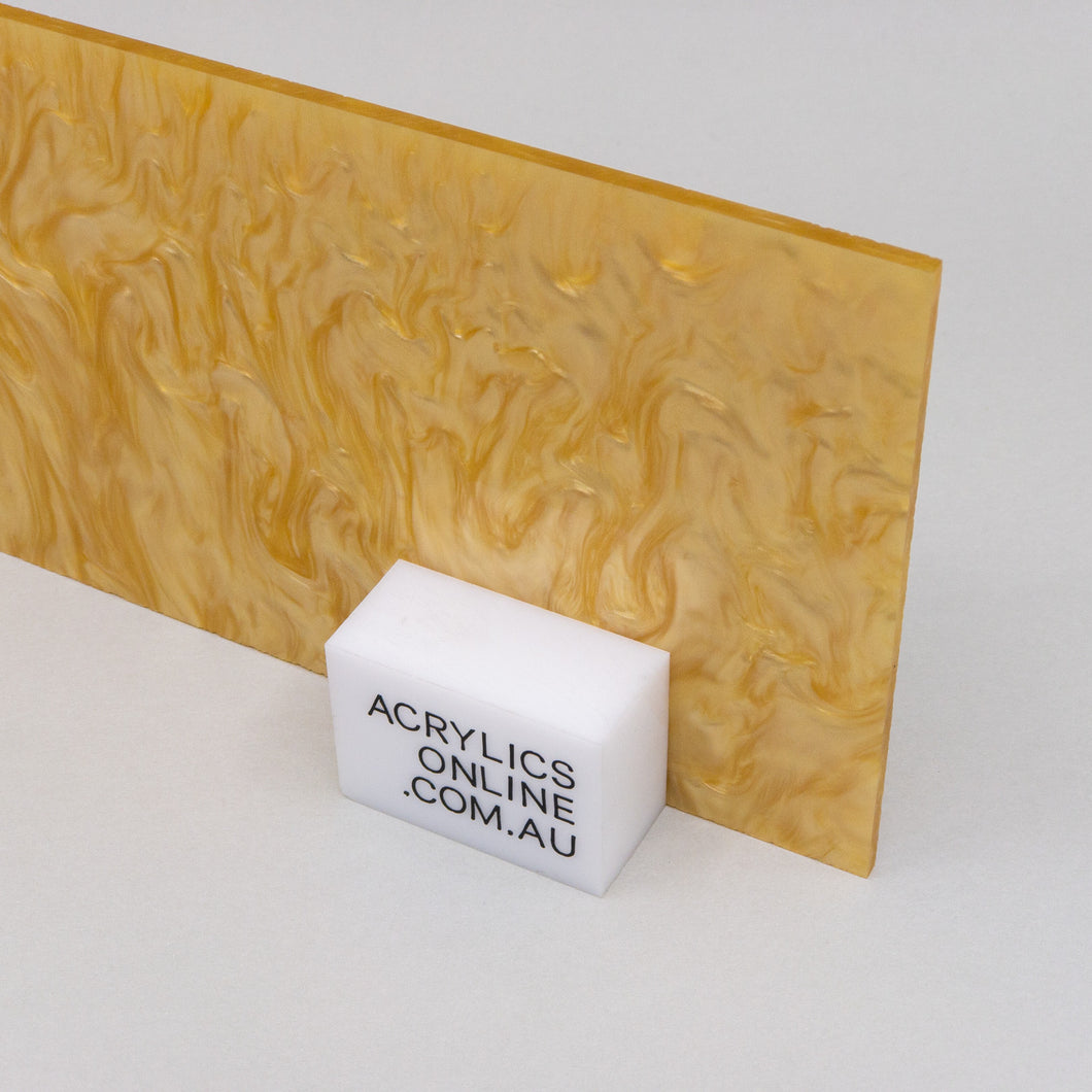 GOLD PEARLESCENT ACRYLIC SHEET