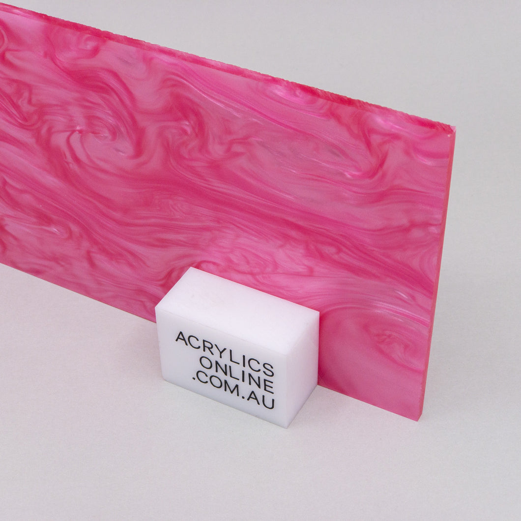 ROSE PEARLESCENT ACRYLIC SHEET