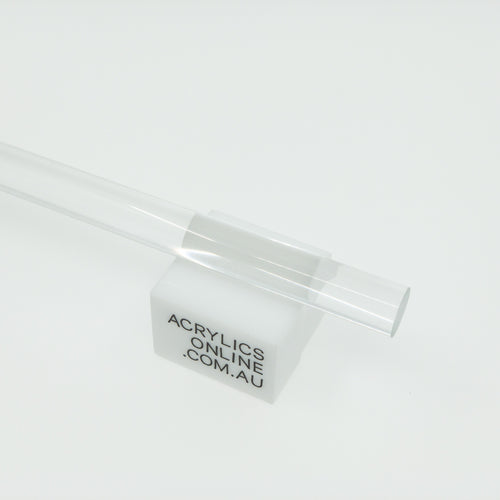 EXTRUDED CLEAR ROUND ACRYLIC ROD 18MM