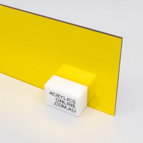 YELLOW MIRROR ACRYLIC SHEET