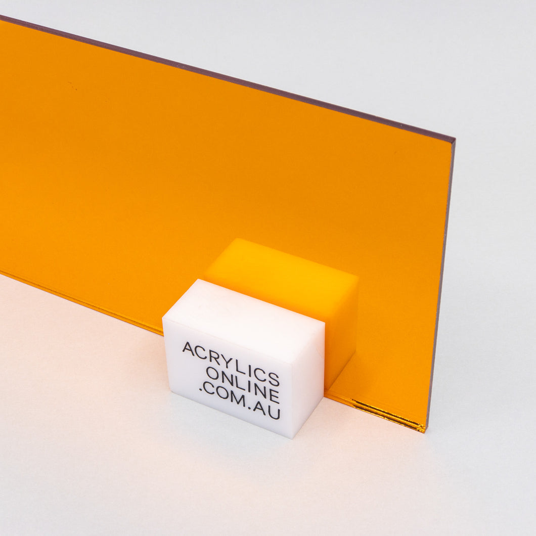 AMBER MIRROR ACRYLIC SHEET