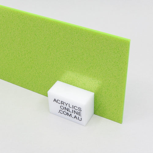 LIGHT GREEN GLITTER ACRYLIC SHEET