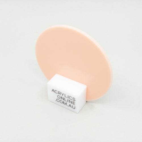 PALE PINK ACRYLIC DISC 3MM