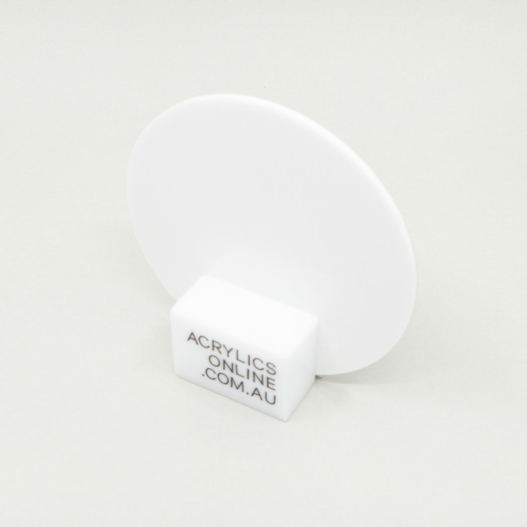 WHITE ACRYLIC DISC 3MM
