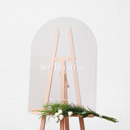 PLAIN ACRYLIC ARCH SHAPE