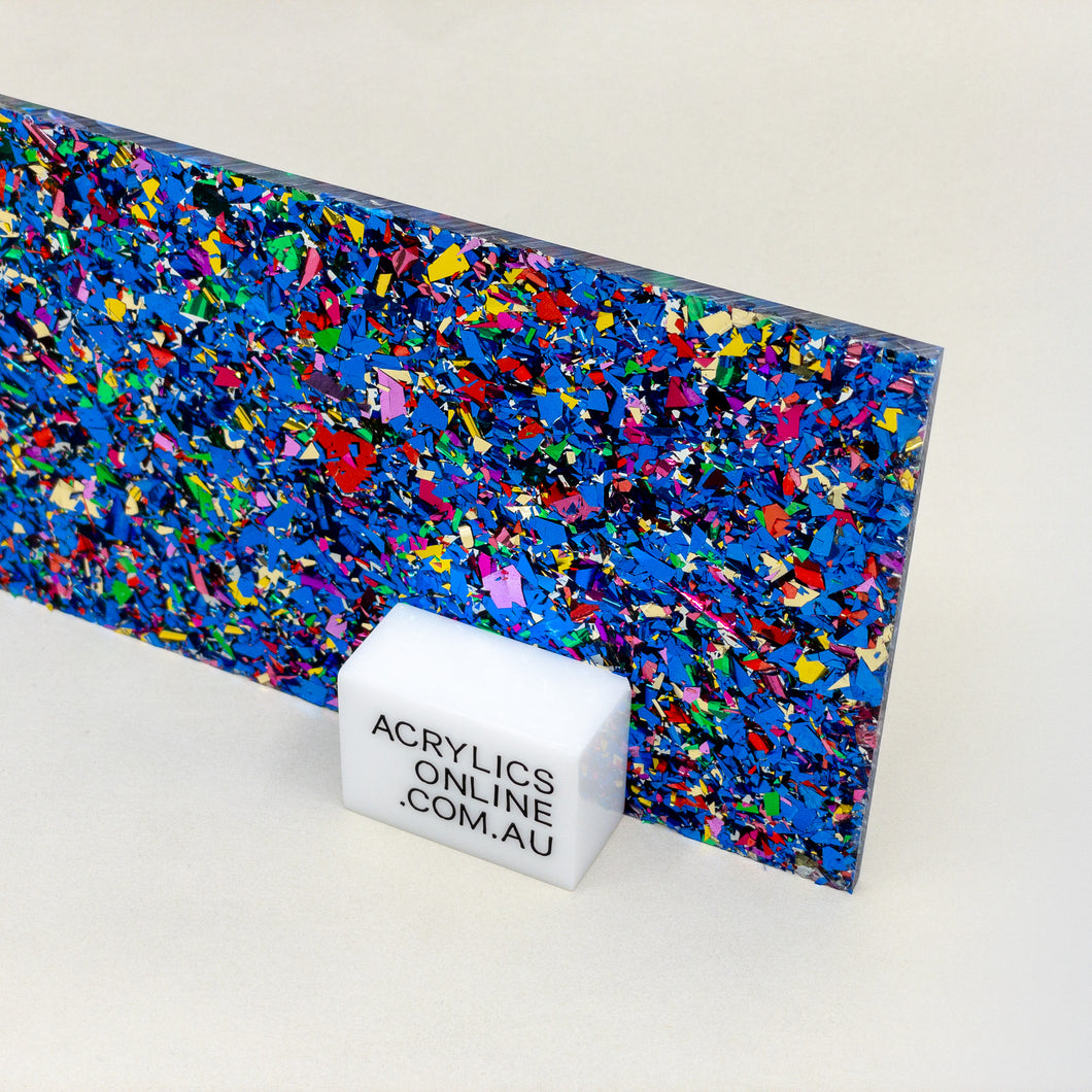 BLUE HEY-FOIL ACRYLIC SHEET