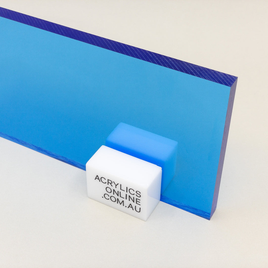 FLUORESCENT BLUE ACRYLIC SHEET 20MM