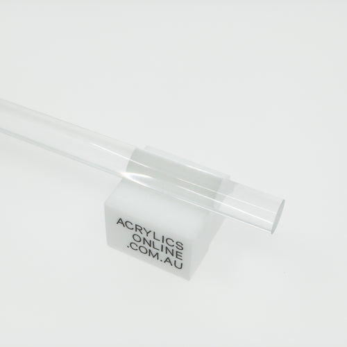 EXTRUDED CLEAR ROUND ACRYLIC ROD 6MM