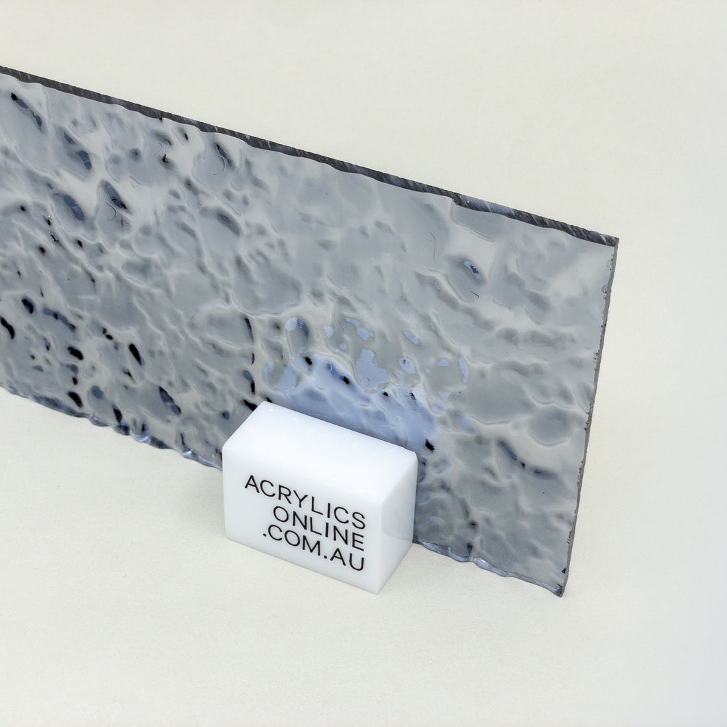 ACRYLIC TRANSPARENT GREY RIPPLE SHEET