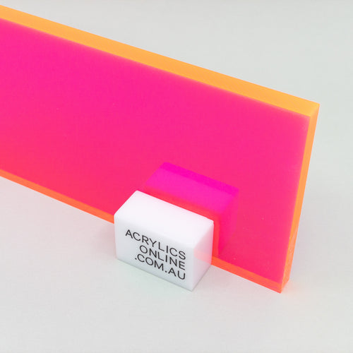 FLUORESCENT PINK ACRYLIC SHEET 10MM