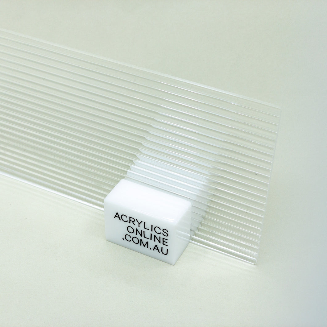 ACRYLIC CLEAR REEDED SHEET