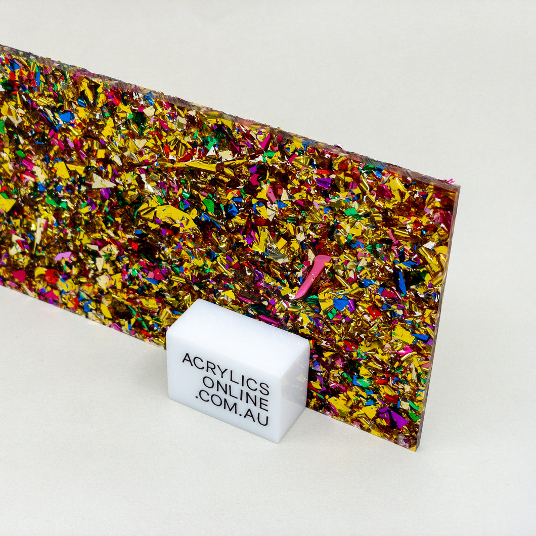 YELLOW HEY-FOIL ACRYLIC SHEET